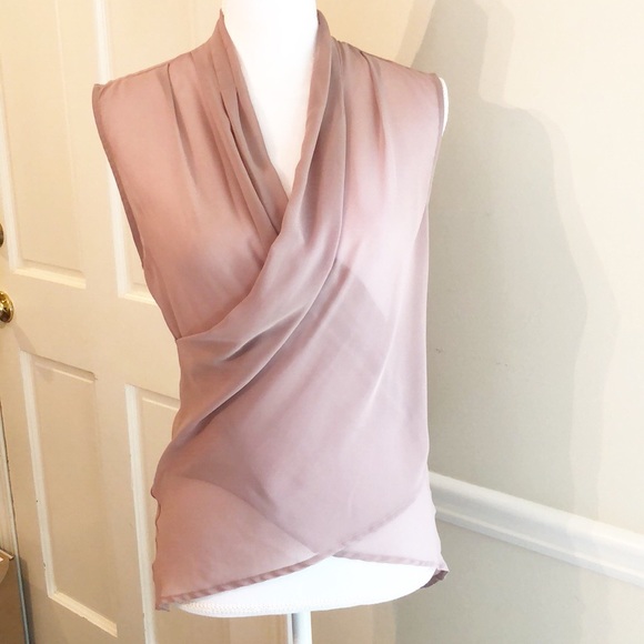 Sheer Drape Front Blouse - Picture 3 of 6